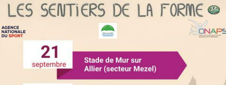 Inauguration des sentiers de la forme- MUR SUR ALLIER