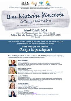 Colloque théâtralisé   :  « Une histoire d’inceste »