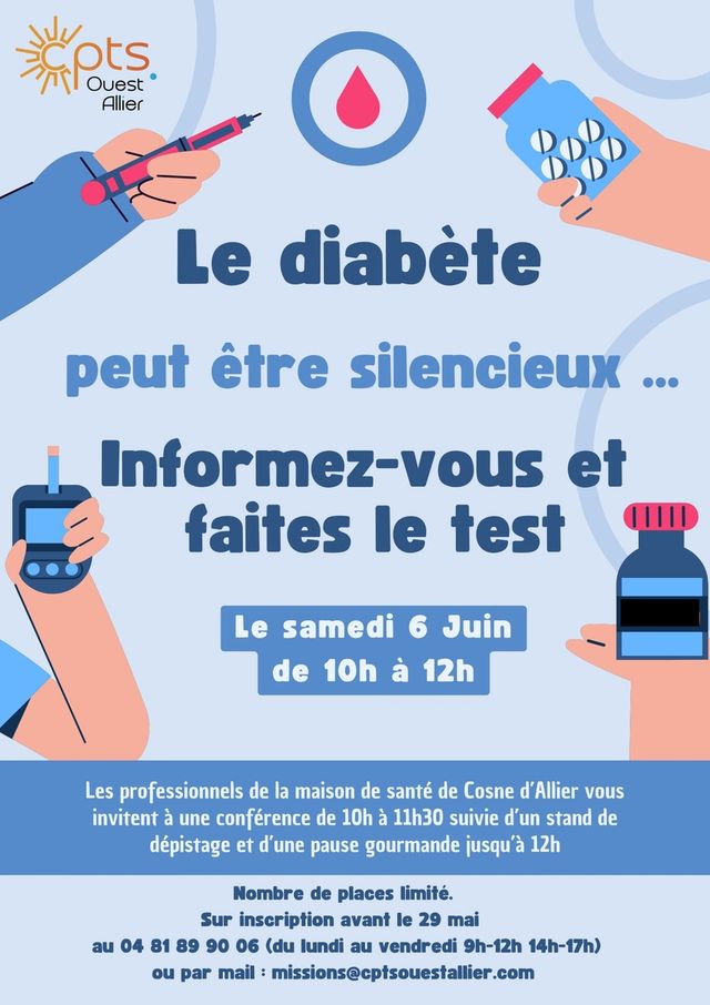 Parlons du diabète à Cosne d’Allier