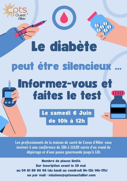 Parlons du diabète à Cosne d’Allier