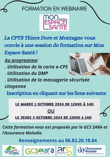 Pour les professionnels : Formation en webinaire à Mon Espace Santé