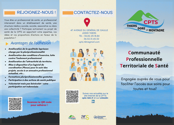 Dépliant de présentation de la CPTS! 