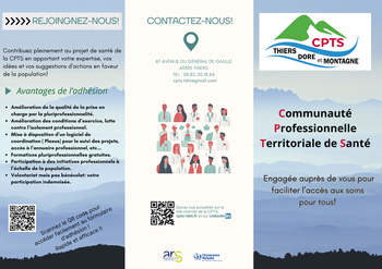 Dépliant de présentation de la CPTS! 