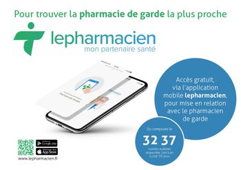 Trouver une pharmacie de garde.