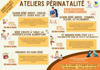 Un nouveau cycle d'ateliers pour les futurs et jeunes parents du territoire !