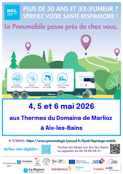 Le Pneumobile s'installe aux Thermes du Domaine de Marlioz à Aix les Bains !