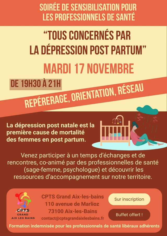 Soirée "Tous concernés par la dépression post-partum"