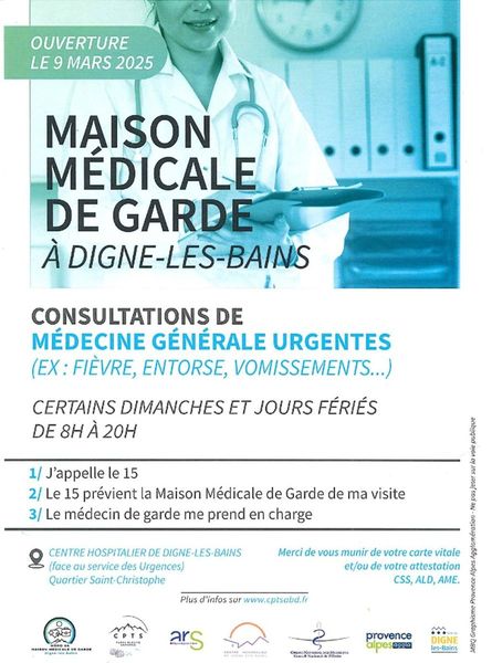 Ouverture d'une maison médicale de garde à Digne-Les-Bains
