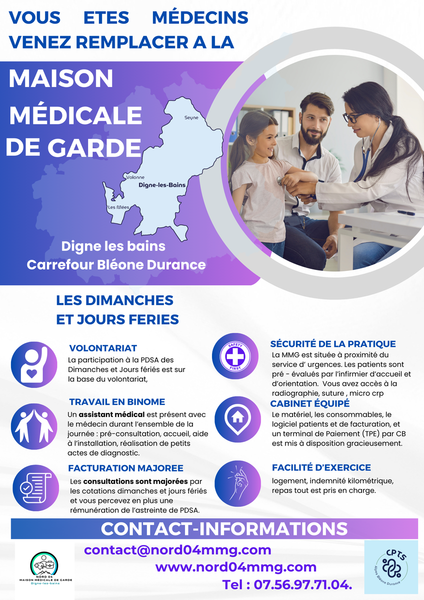 Maison Médicale de Garde à Digne-Les-Bains - Dimanches et Jours Fériés