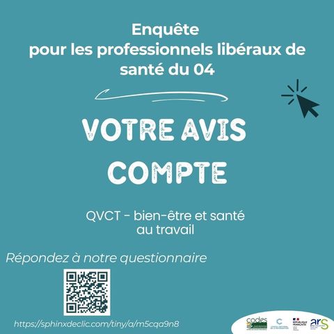 Enquête sur la qualité de vie au travail et le bien-être des professionnels de santé libéraux