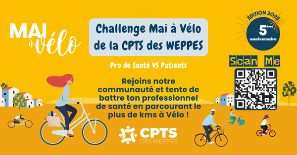 🚴‍♀️ Mai à Vélo 2025 : un beau succès collectif pour la CPTS des WEPPES ! 