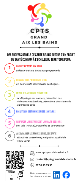 6 axes de travail pour la CPTS Grand Aix-les-bains